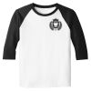 Raglan 3/4 Roundneck Shirt (White Body) Thumbnail