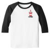 Raglan 3/4 Roundneck Shirt (White Body) Thumbnail