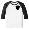 Raglan 3/4 Roundneck Shirt (White Body) Thumbnail