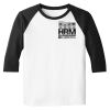 Raglan 3/4 Roundneck Shirt (White Body) Thumbnail