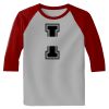 Raglan 3/4 Roundneck Shirt (Gray Body) Thumbnail