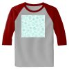 Raglan 3/4 Roundneck Shirt (Gray Body) Thumbnail