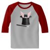 Raglan 3/4 Roundneck Shirt (Gray Body) Thumbnail