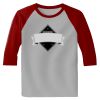 Raglan 3/4 Roundneck Shirt (Gray Body) Thumbnail