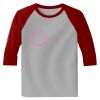 Raglan 3/4 Roundneck Shirt (Gray Body) Thumbnail