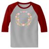 Raglan 3/4 Roundneck Shirt (Gray Body) Thumbnail