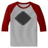 Raglan 3/4 Roundneck Shirt (Gray Body) Thumbnail