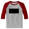 Raglan 3/4 Roundneck Shirt (Gray Body) Thumbnail