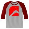 Raglan 3/4 Roundneck Shirt (Gray Body) Thumbnail