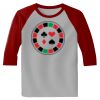 Raglan 3/4 Roundneck Shirt (Gray Body) Thumbnail