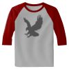 Raglan 3/4 Roundneck Shirt (Gray Body) Thumbnail