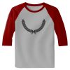 Raglan 3/4 Roundneck Shirt (Gray Body) Thumbnail